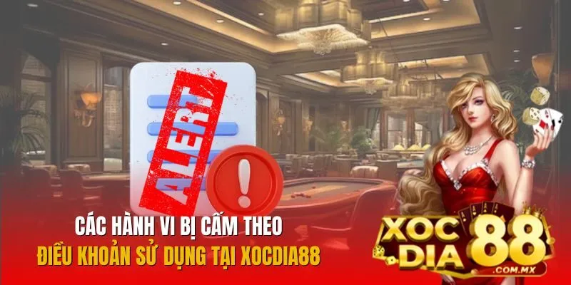 Những hành vi bị cấm theo quy định tại Xocdia88